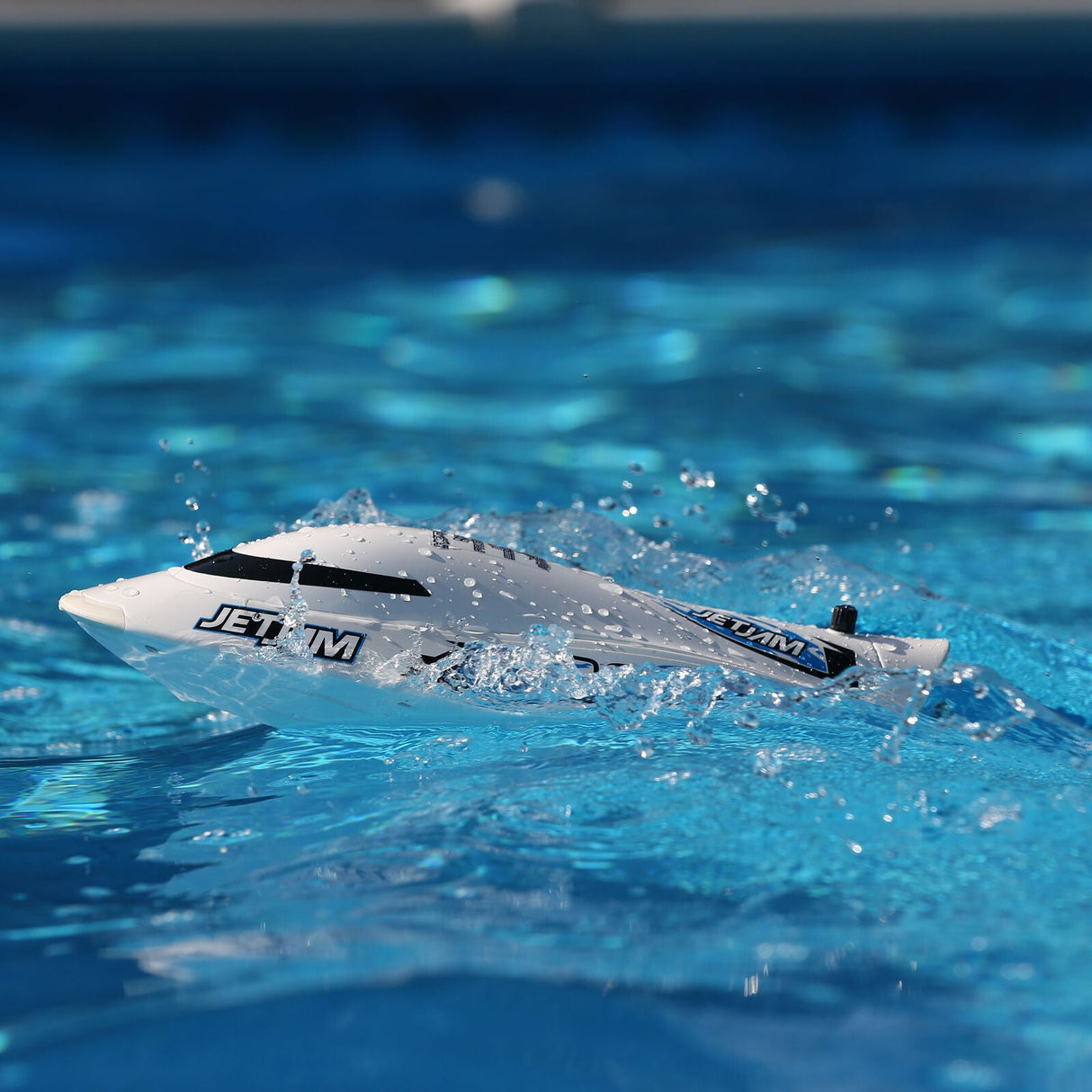 Jet Jam 12 Self-Righting Pool Racer Brushed RTR White - PRB08031T2