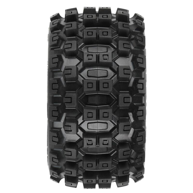 1/10 Badlands MX28 Fr/Rr 2.8" MT Tires Mounted 12mm Blk Raid (2) - PRO1012510