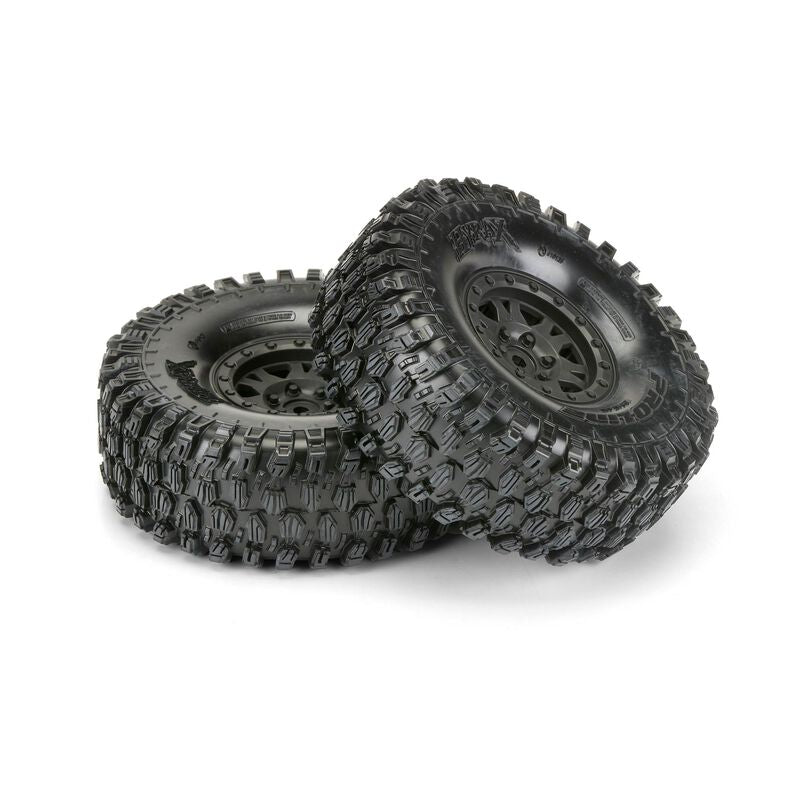 1/10 Hyrax G8 F/R 1.9" Crawler Tires Mounted 12mm Black Impulse (2) - PRO1012810