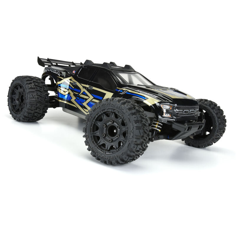 1/10 Trencher LP Front/Rear 2.8" MT Tires Mounted 12mm Blk Raid (2) - PRO1015910
