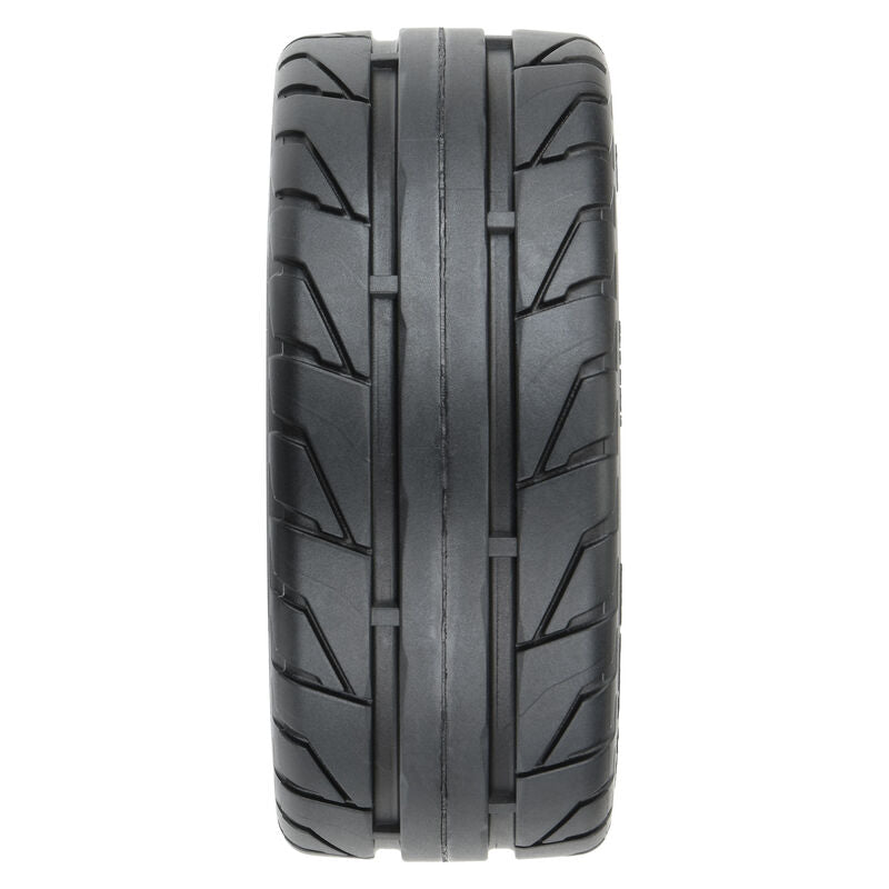 1/8 Vector S3 Front/Rear 35/85 2.4" Belted Mounted Tires, 14mm Gray: Vendetta - PRO1020410
