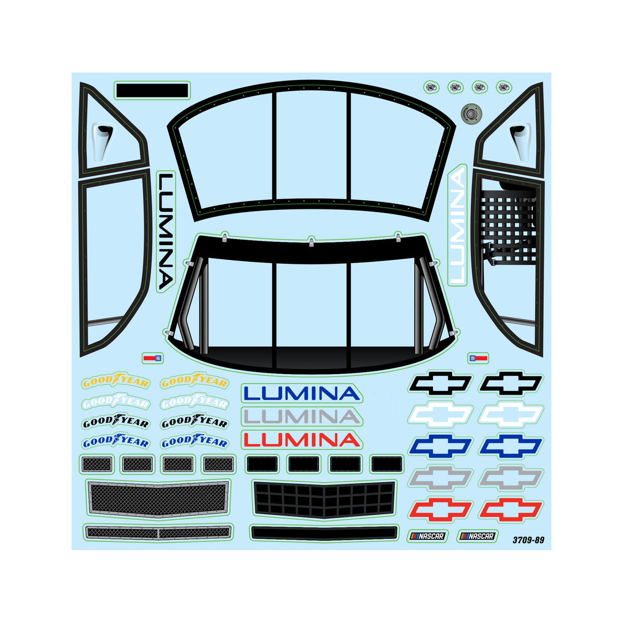 Pro-Line Racing 1/12 Pre-Cut 1990 Chevy Lumina Clear Body: Losi NASCAR
