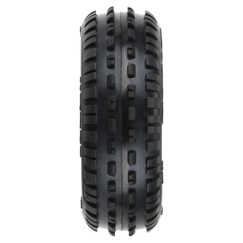 Pro-Line 1/18 Wedge Front Carpet Mini-B Tires Mounted 8mm White Wheels (2) - PRO829813