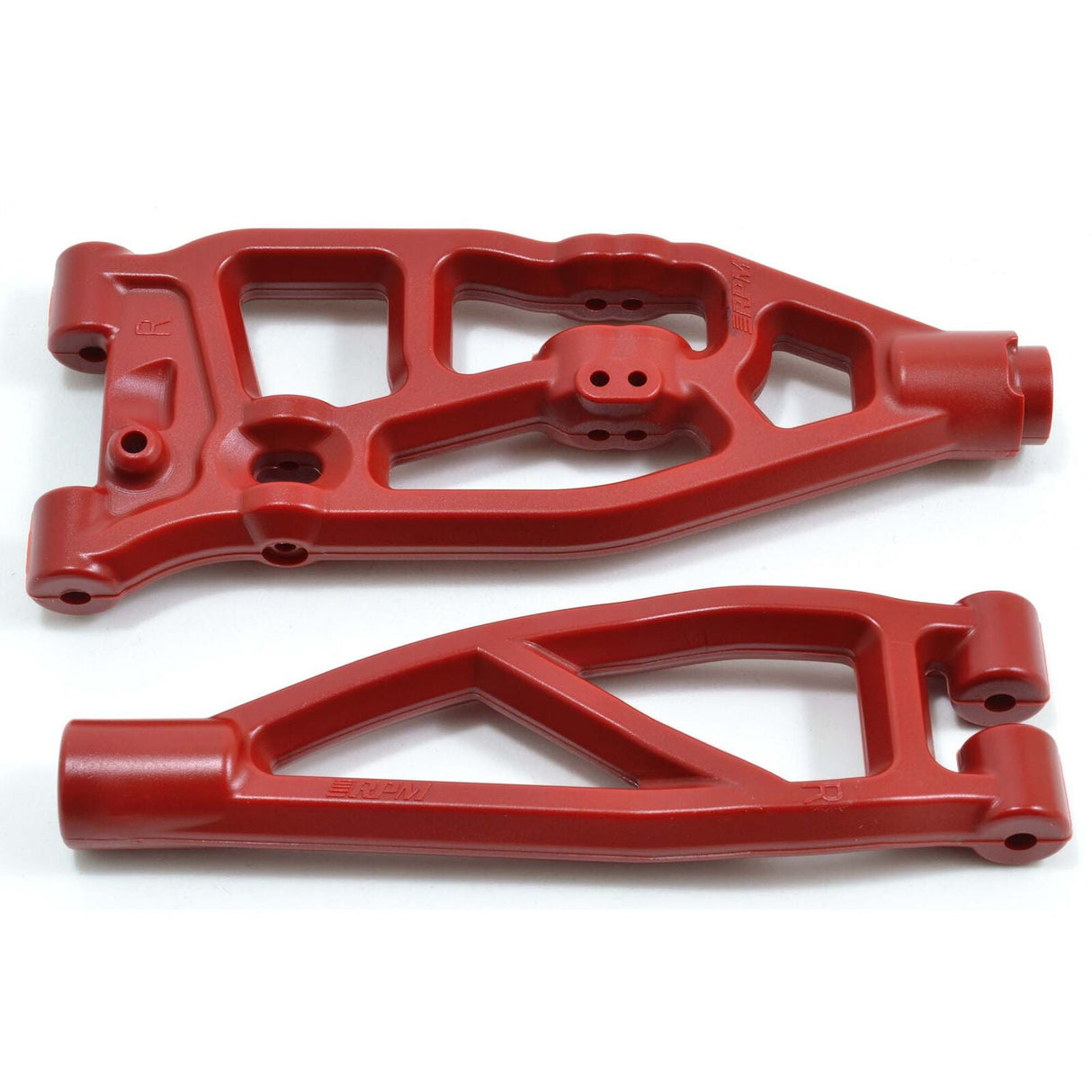 Front Right Upper & Lower A-arms: ARRMA V5 6S BLX & EXB Trucks, Red - RPM81609