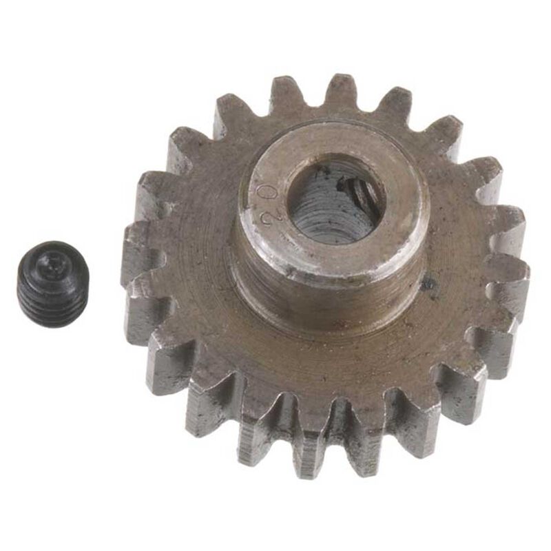 Extra Hard Steel 5mm Bore 1 Module Pinion, 20T