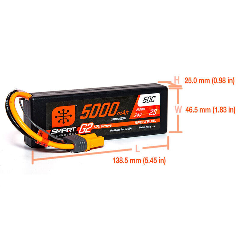 Smart G2 Powerstage 4S Surface Bundle 2S 5000mAh LiPo Battery (2) S2200 G2 Charger - SPMXG2PS4