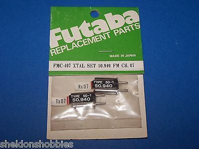 FUTABA CRYSTAL SET (FM 50.940) TX/RX CHANNEL 07 #FMC-407
