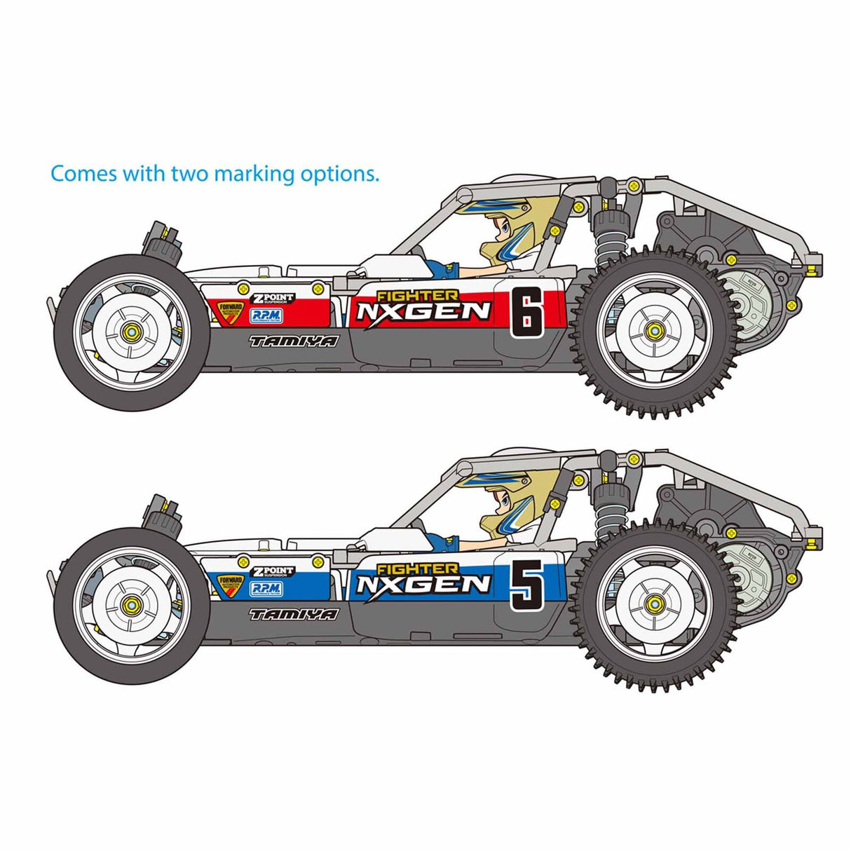 Tamiya 1/10 Fighter NXGEN DT-04 2WD Buggy Kit