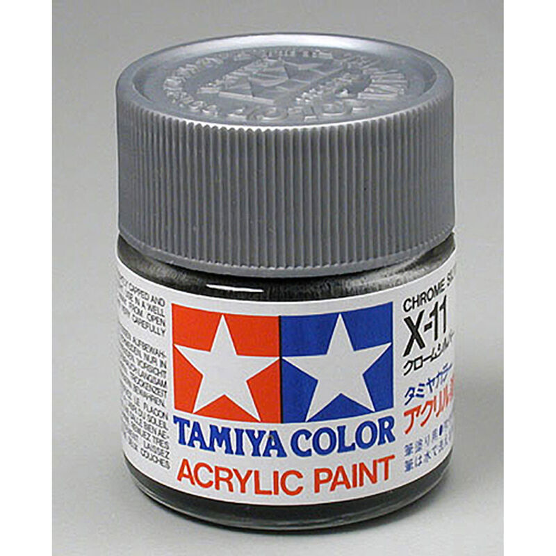 Tamiya Acrylic X11 Gloss, Chrome Silver