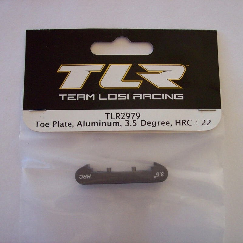 #TLR2979 Toe Plate, Aluminum, 3.5 Degree, HRC : 22