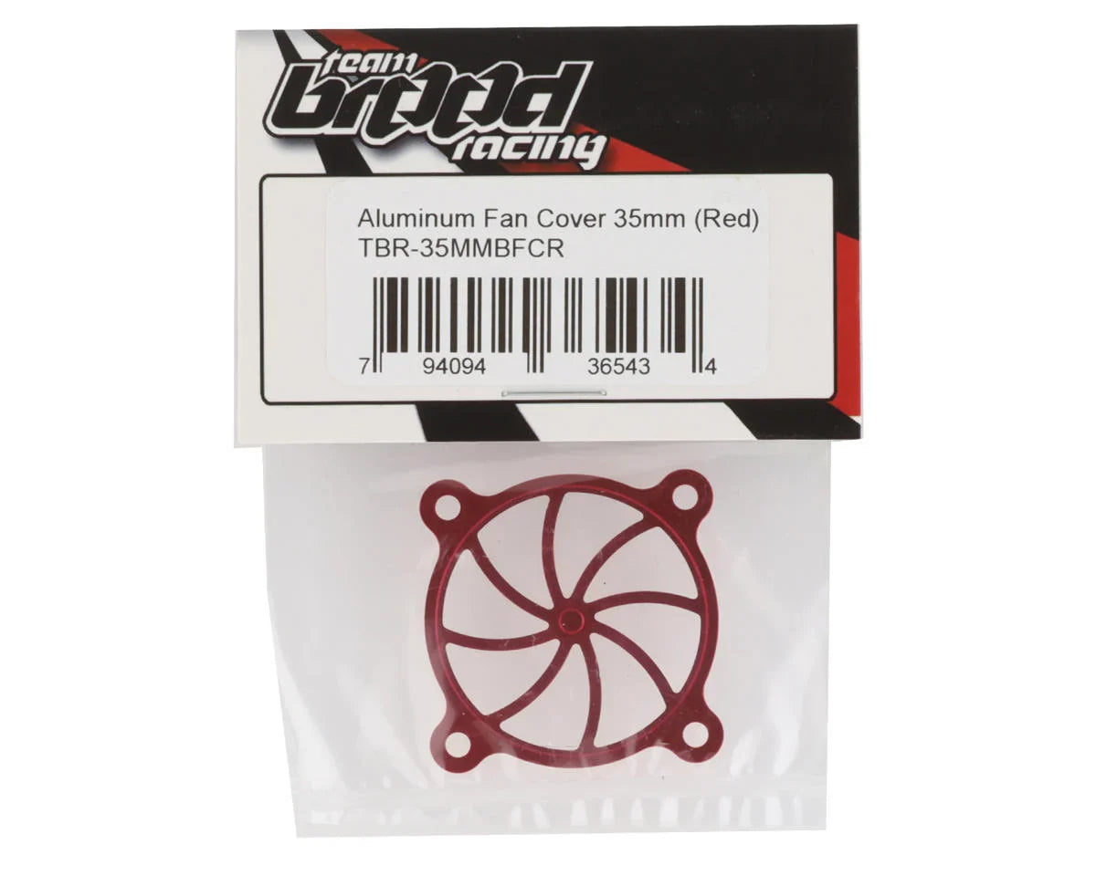 Team Brood Aluminum 35mm Fan Cover (Red) - BRO-TBR-35MMBFCR