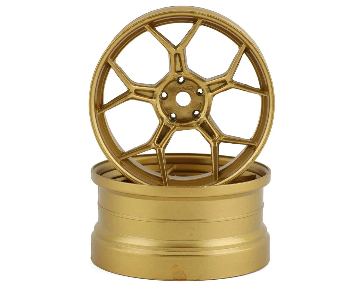 DS Racing Feathery Split Spoke Drift Rim (Chrome) (2) (6mm Offset) - DSC-DF-005