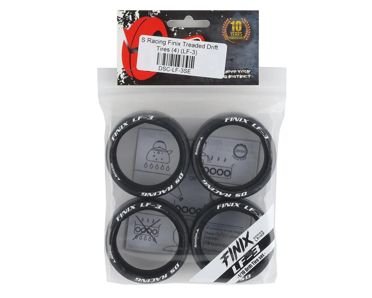 DS Racing Finix Treaded Drift Tires (4) (LF-3) - DSC-LF-3SE