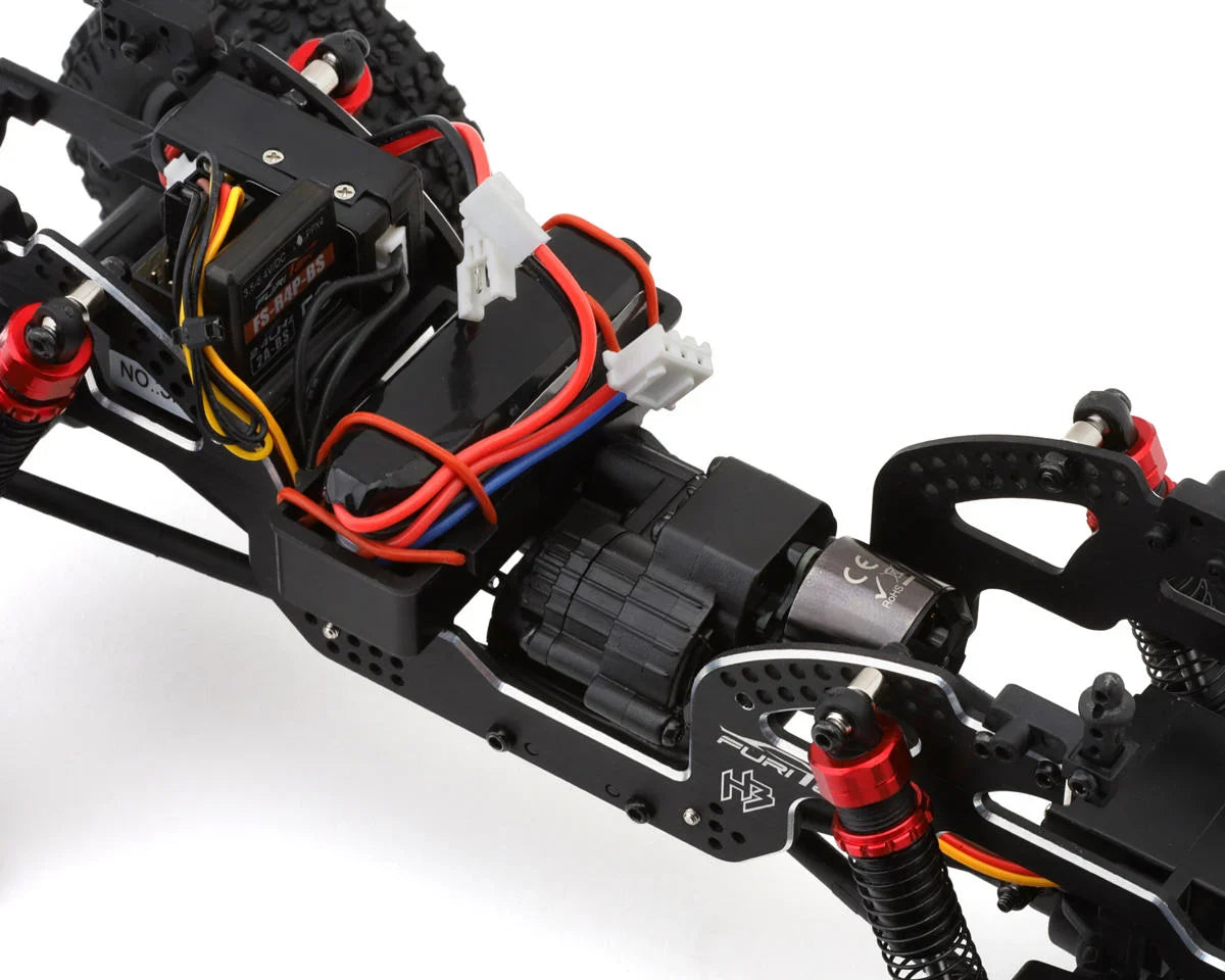 Furitek FX118 Fury Wagon 1/18 RTR Brushless Rock Crawler (Black/Flames) - FTK-FUR-2411