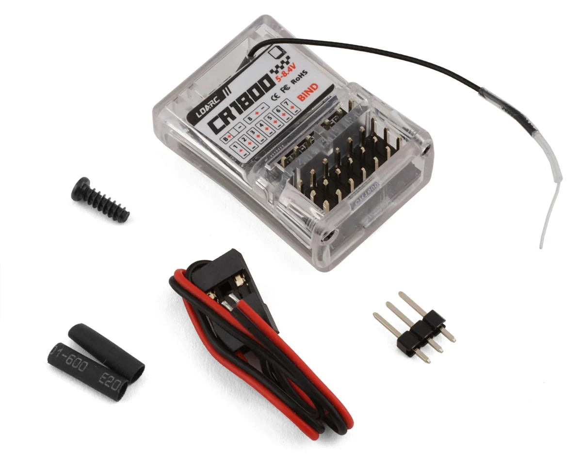 Hobby Porter CT01 8-Channel 2.4Ghz Telemetry Radio (Black) w/CR1800 Receiver & Battery - HP029.L0701
