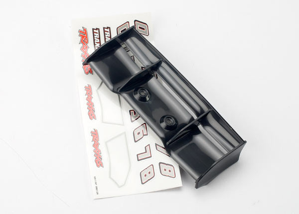 Traxxas Black 1/16 Revo Wing with Decals