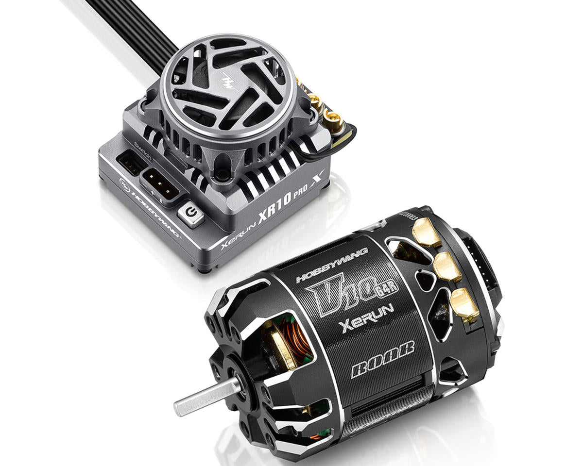 Hobbywing - XR10 Pro G3X Stock Spec Sensored Brushless ESC/V10 G4R Motor Combo (13.5T)