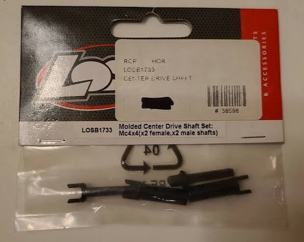 Center Driveshaft Set, Molded: Mc4x4