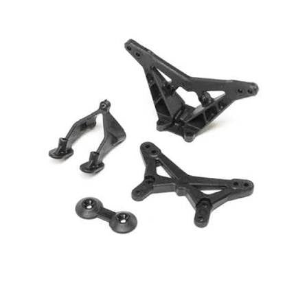 #LOSI214012 FR/RR Shock Tower, Wing Stay: Mini-B