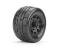 JKO2804CBMSGNB3 1/10 MT 2.8 Super Sonic Tires Mounted on Black Claw Rims, Medium Soft, 14mm Hex, for Arrma