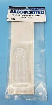 TC3 LEXAN TRANSPONDER MOUNT W/SERVO TAPE