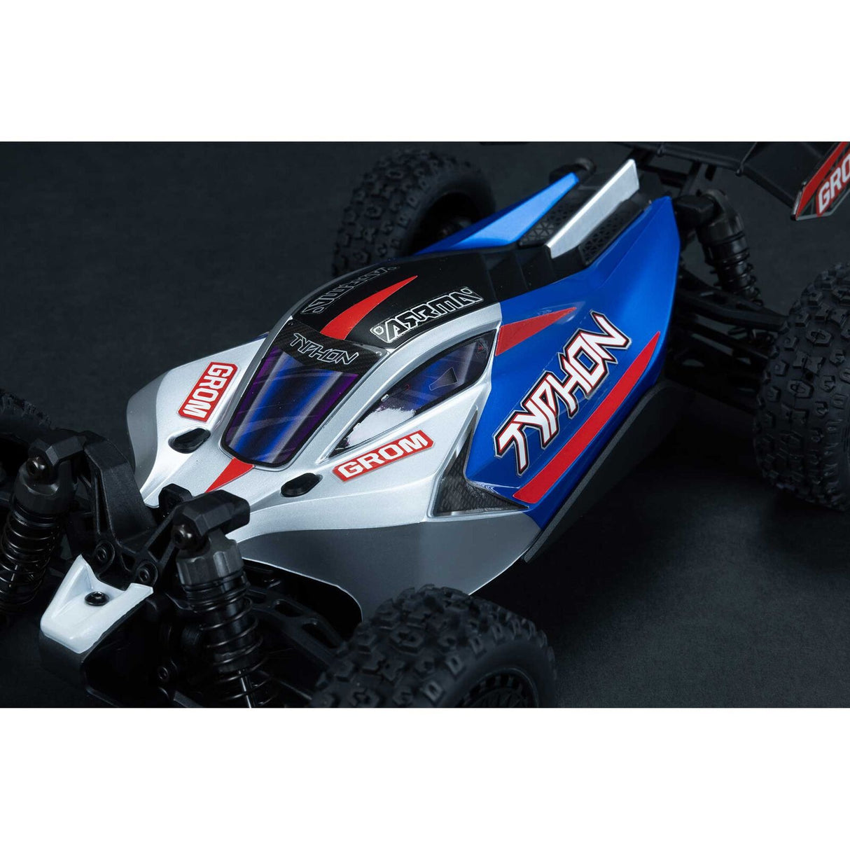 1/14 TYPHON GROM 4X4 RTR Brushed Buggy (Battery & Charger Included), Blue/Silver