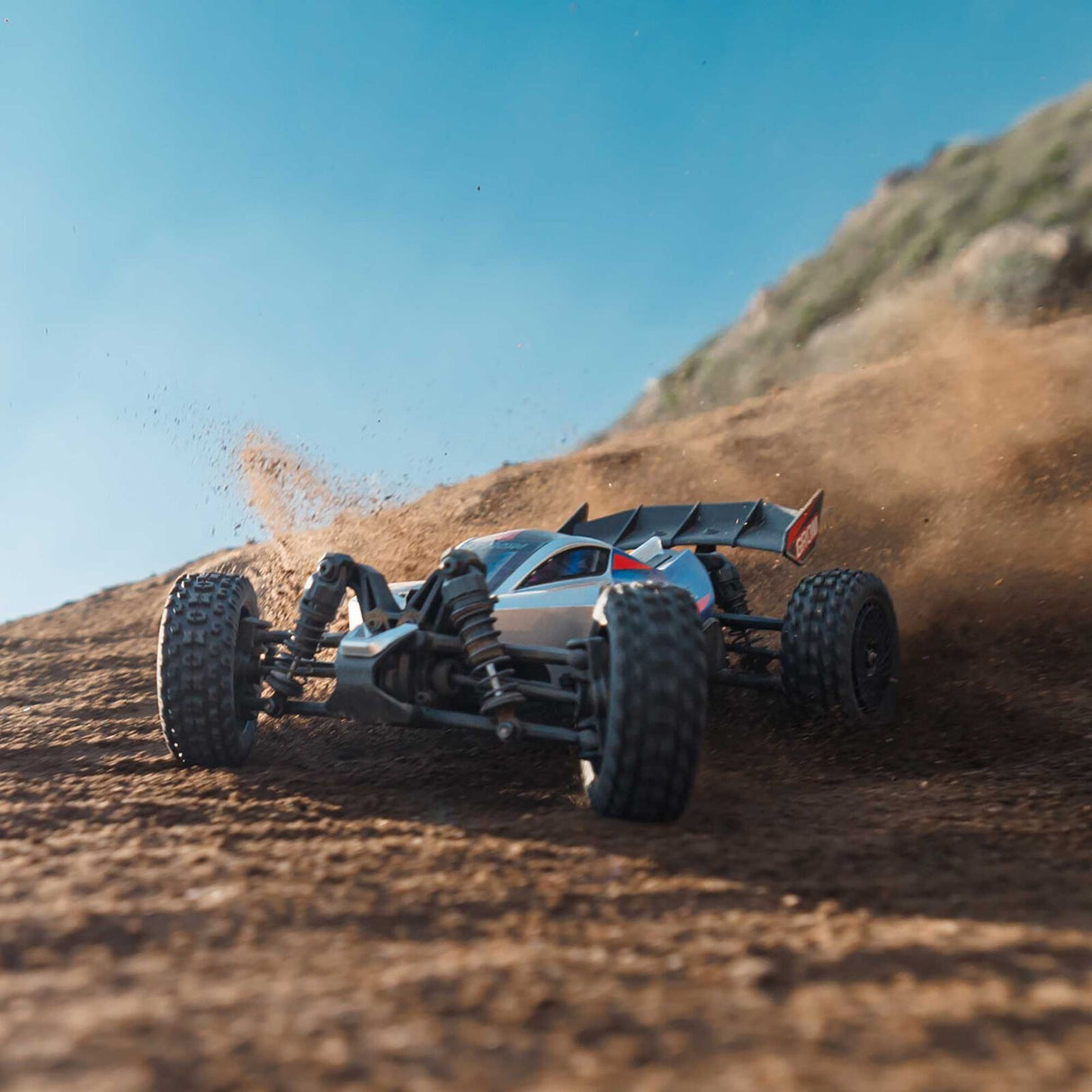 1/14 TYPHON GROM 4X4 RTR Brushed Buggy (Battery & Charger Included), Blue/Silver