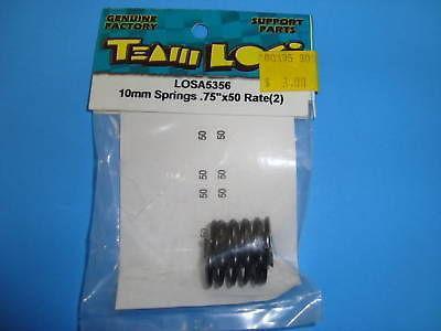 TEAM LOSI 10MM SPRINGS .75"X50 RATE (2) #A-5356