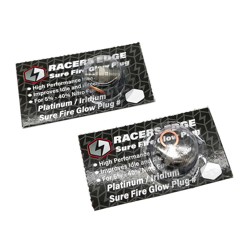 Racers Edge SF42 - Platinum / Iridum Sure Fire #4 Medium-Cold Glow Plugs (2-Pack)