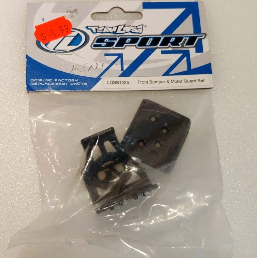 LOSB1035 Front Bumper & Motor Guard Set