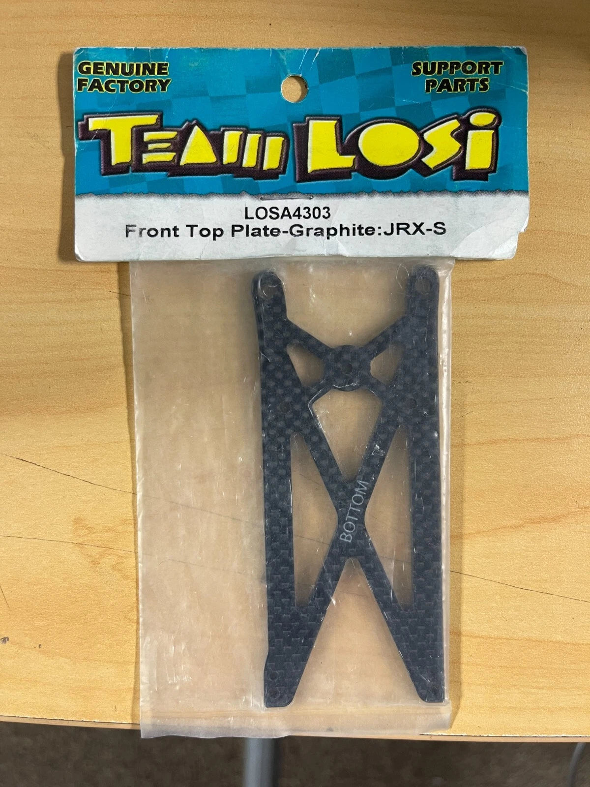 #LOSA4303 Front Top Plate-Graphite:JRX-S