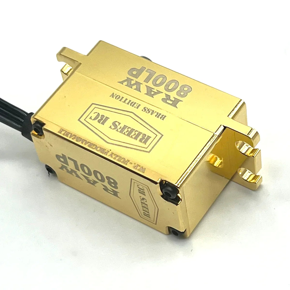 Reef's RC - RAW800LP Brass Edition, Fully Programmable, Brushless Low Profile Servo - SEHREEFS160