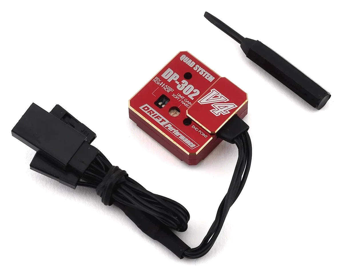Yokomo DP-302V4 Drift Steering Gyro (Red) - YOKDPP-302V4RB