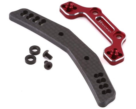 Yokomo YD-2 Graphite/Aluminum Hybrid Front Shock Tower (Red) - YOKY2-017AGRA