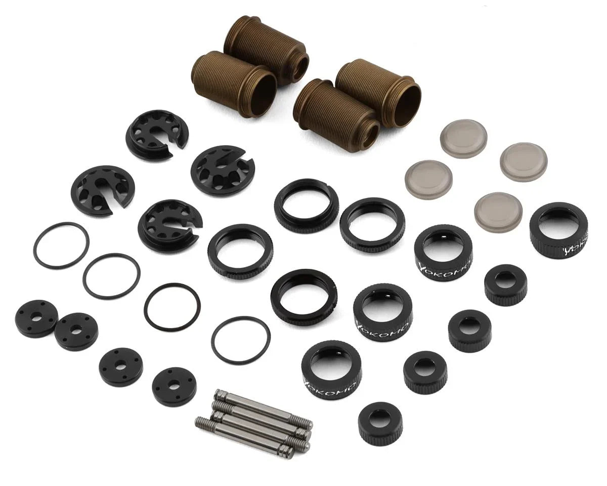 Yokomo YD-2 Super Low Friction Aluminum Big Bore Shock Set (Black) - YOKY2-SBBSA