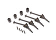 Steel CV Driveshaft Assemblies & Drive Cups (4)