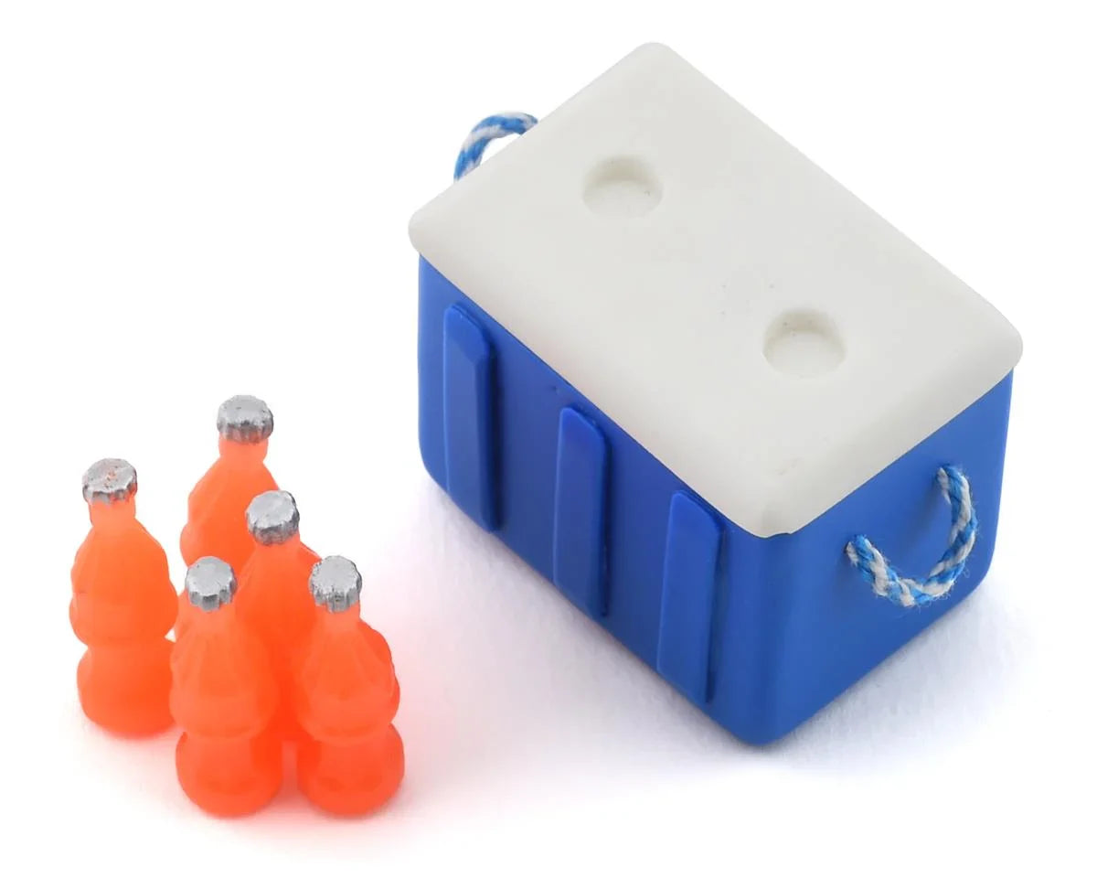 SDW-COOLBOX-BL Sideways RC Scale Drift Cooler w/Bottles (Blue)