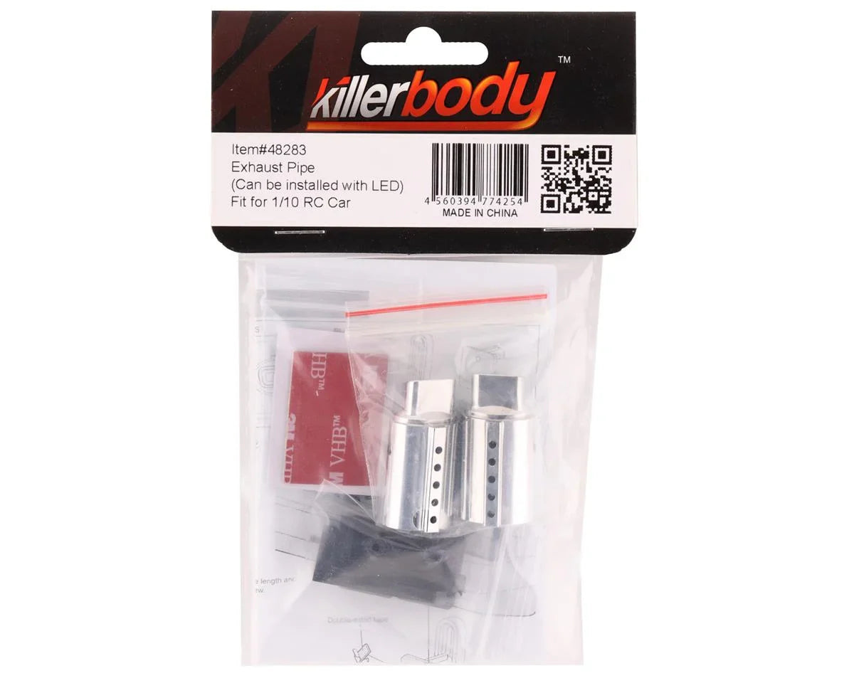 KLR-48283 Killerbody Square Exhaust Tips (2)