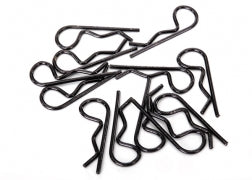 Body clips, black (12) (standard size) - 1834A