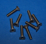 KYOSHO TITANIUM FLAT HEAD SCREW HEX (3x15) 8 PCS #KYO1374