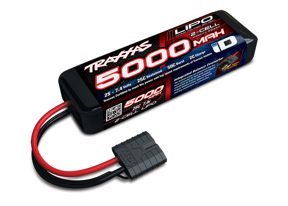 5000mah 7.4v 2-Cell 25C LiPo Battery - 2842X