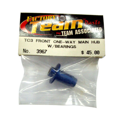 FACTORY TEAM PARTS BY TEAM ASSOCIATED TC3 FRONT ONE-WAY MAIN HUB W/ BEARINGS No. 3967