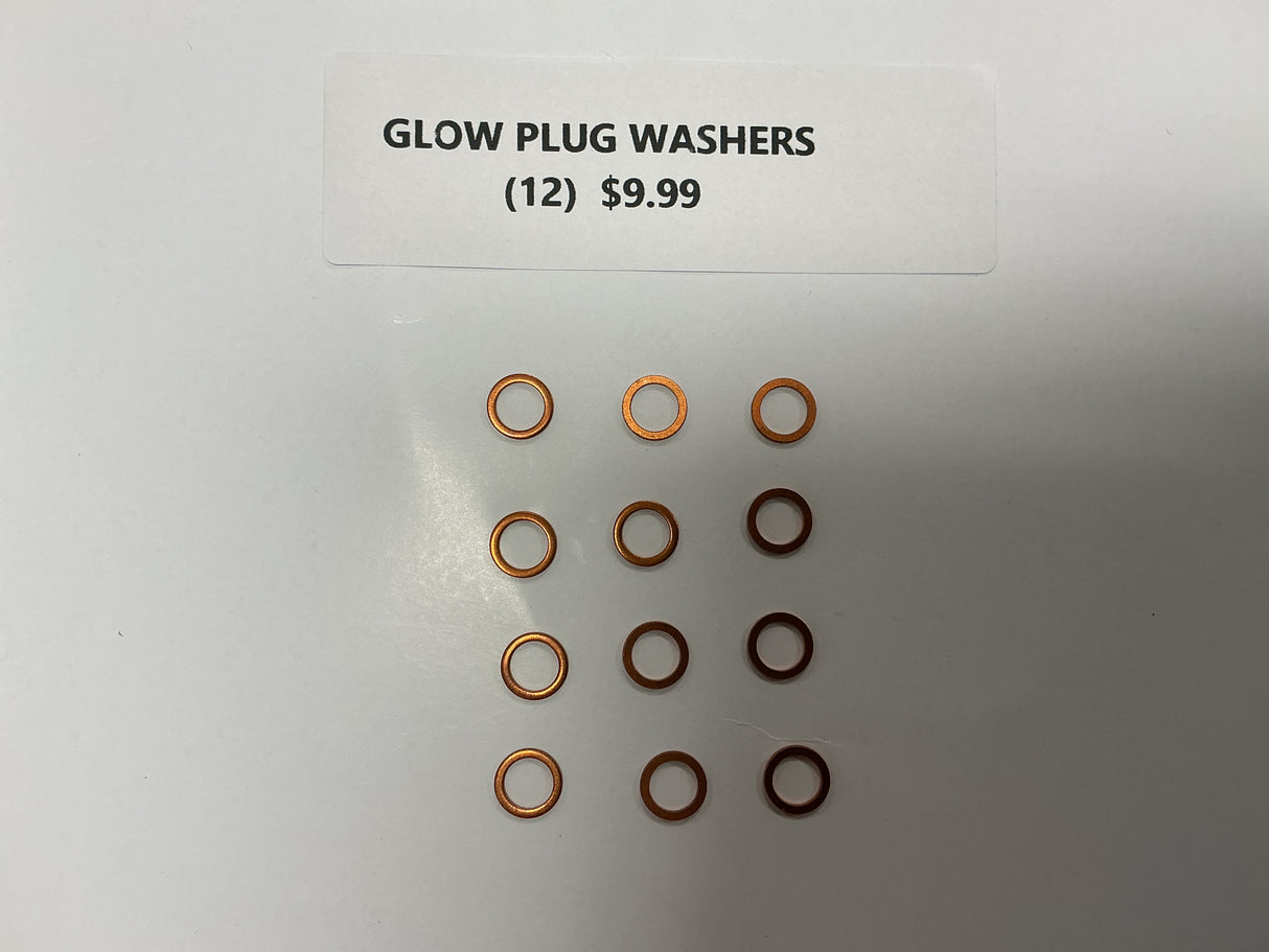 Glow plug washers (12)