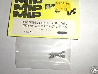OVERSIZE stainless BJ Ball  ends for Associated  #1073