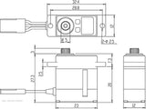 Savox SV-1232MG Digital HV Coreless Micro Servo – Metal Gear