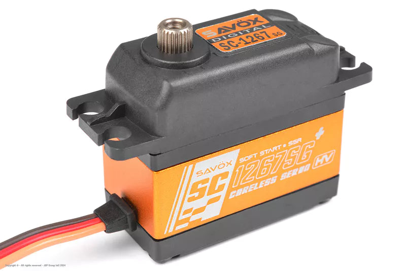 Savox SC-1267SG+ Digital HV Coreless Servo –  Steel Gears