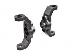 Caster blocks, 6061-T6 aluminum (dark titanium-anodized) (left & right) - 9733-GRA