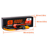 11.1V 5000mAh 3S 50C Smart G2 Hardcase LiPo Battery IC5 - SPMX53S50H5