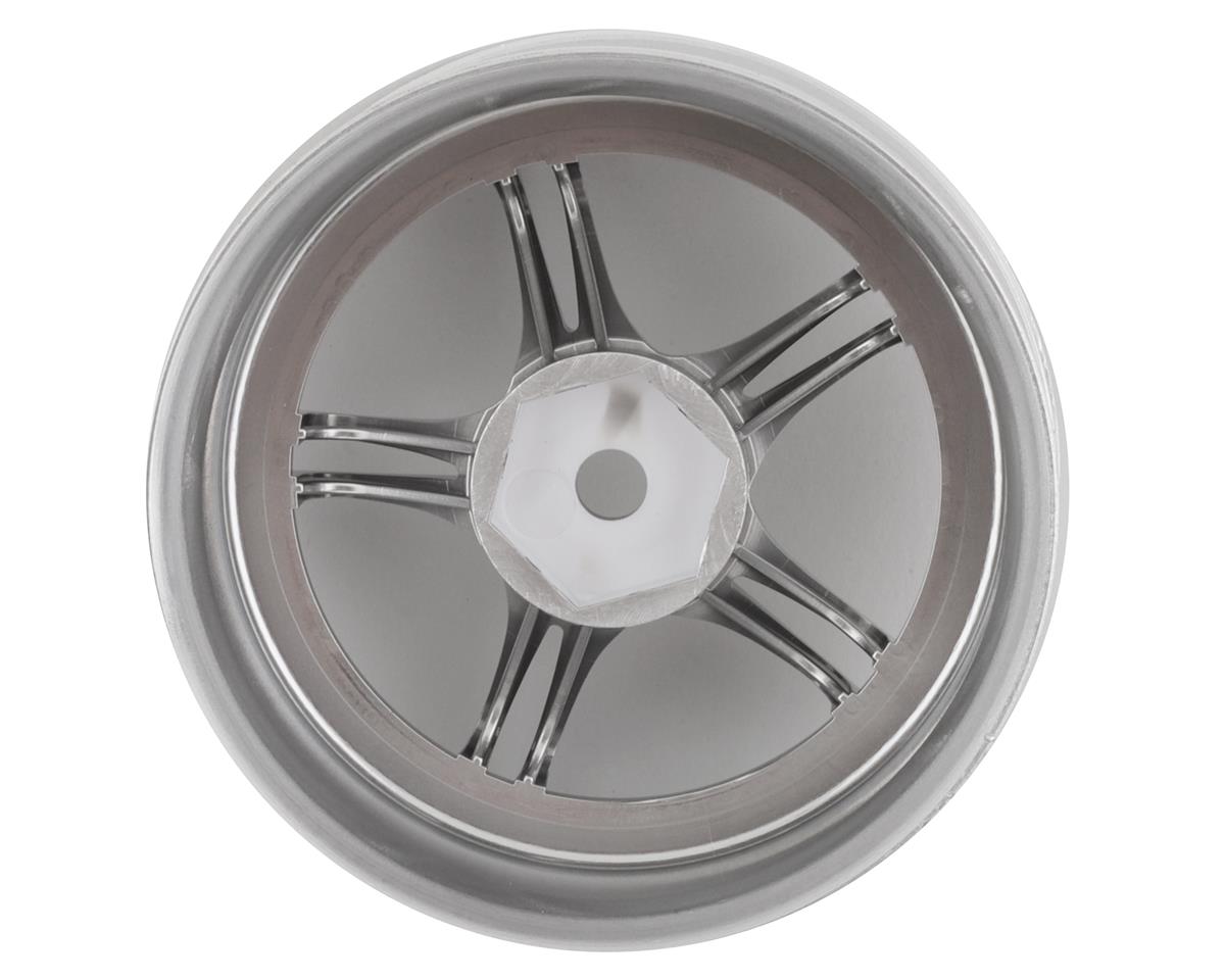RC Art SSR Professor SPX 5-Split Spoke Drift Wheels Matte Silver 2 6mm Offset w/12mm Hex - RCA-ART-WW-0106MS