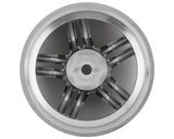 RC Art Evolve 33-R 5-Split Spoke Drift Wheels Clear Black 2 6mm Offset w/12mm Hex - RCA-ART-4506CBL